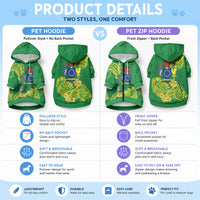 Cook Island Pet Hoodie Polynesian Floral Tribal LT9 - Polynesian Pride