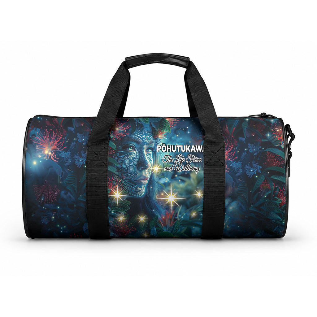 New Zealand Matariki Pohutukawa Duffle Bag Te Mauri te Ora LT9 One size Art - Polynesian Pride