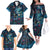 New Zealand Matariki Pohutukawa Family Matching Off The Shoulder Long Sleeve Dress and Hawaiian Shirt Te Mauri te Ora