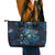 New Zealand Matariki Pohutukawa Leather Tote Bag Te Mauri te Ora