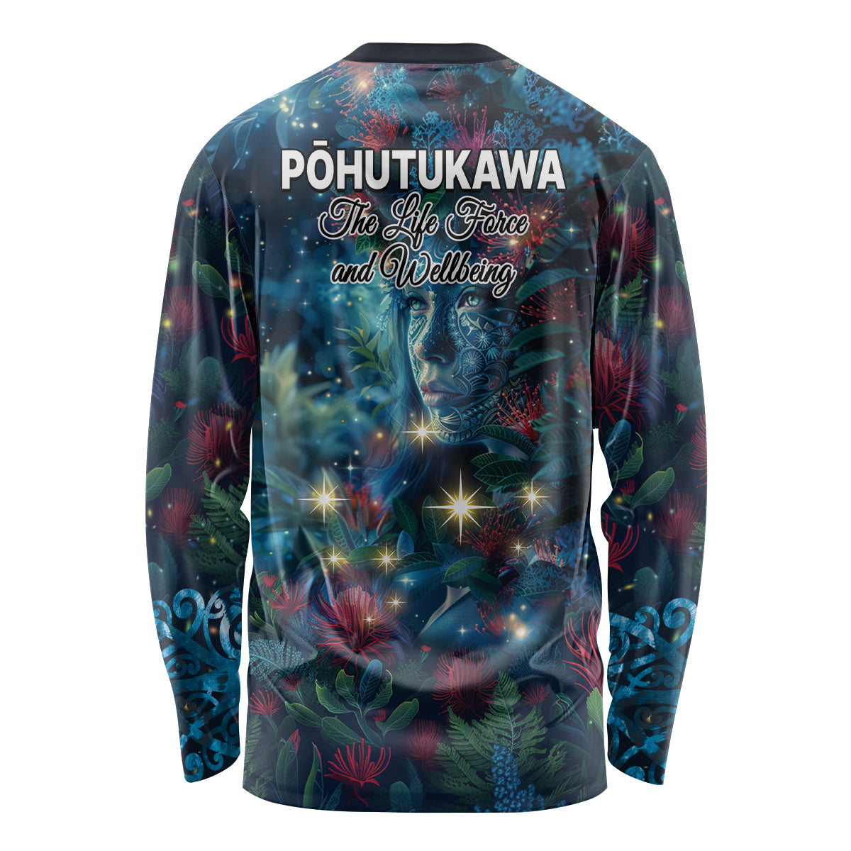 New Zealand Matariki Pohutukawa Long Sleeve Shirt Te Mauri te Ora