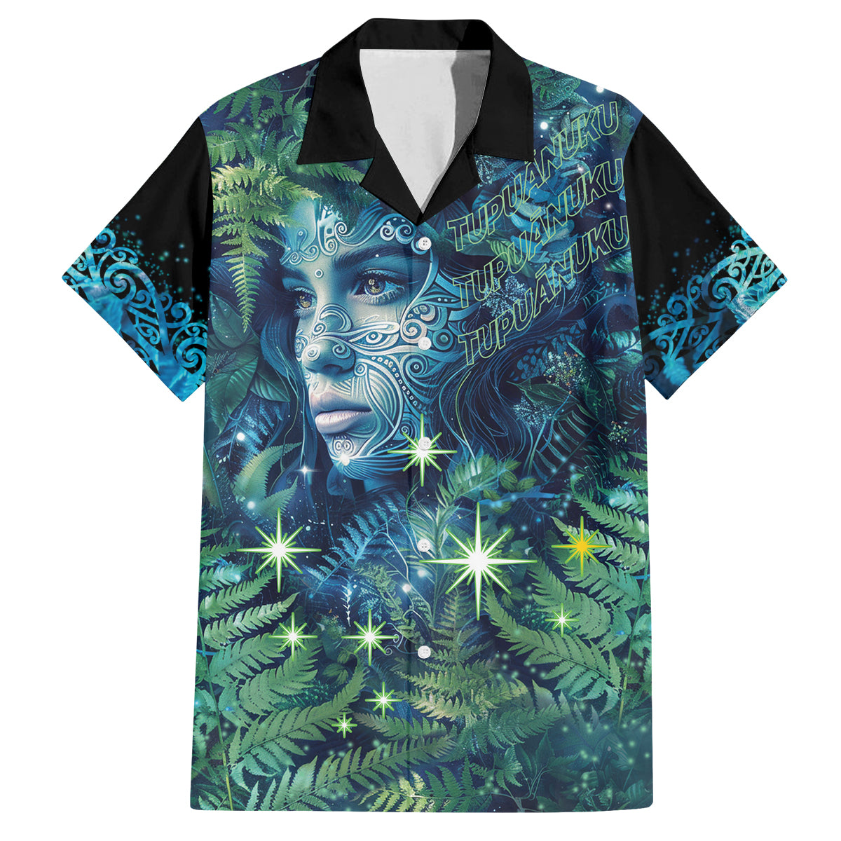 New Zealand Matariki Tupuanuku Family Matching Off Shoulder Maxi Dress and Hawaiian Shirt Te W o te Hauhake LT9 Dad's Shirt - Short Sleeve Art - Polynesian Pride