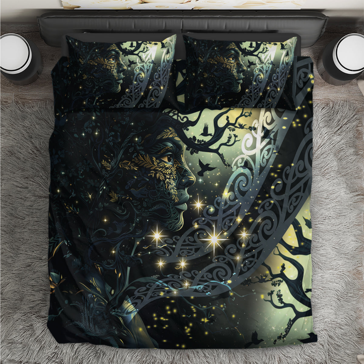 New Zealand Matariki Tupuarangi Bedding Set Ngā Kai o te Rangi