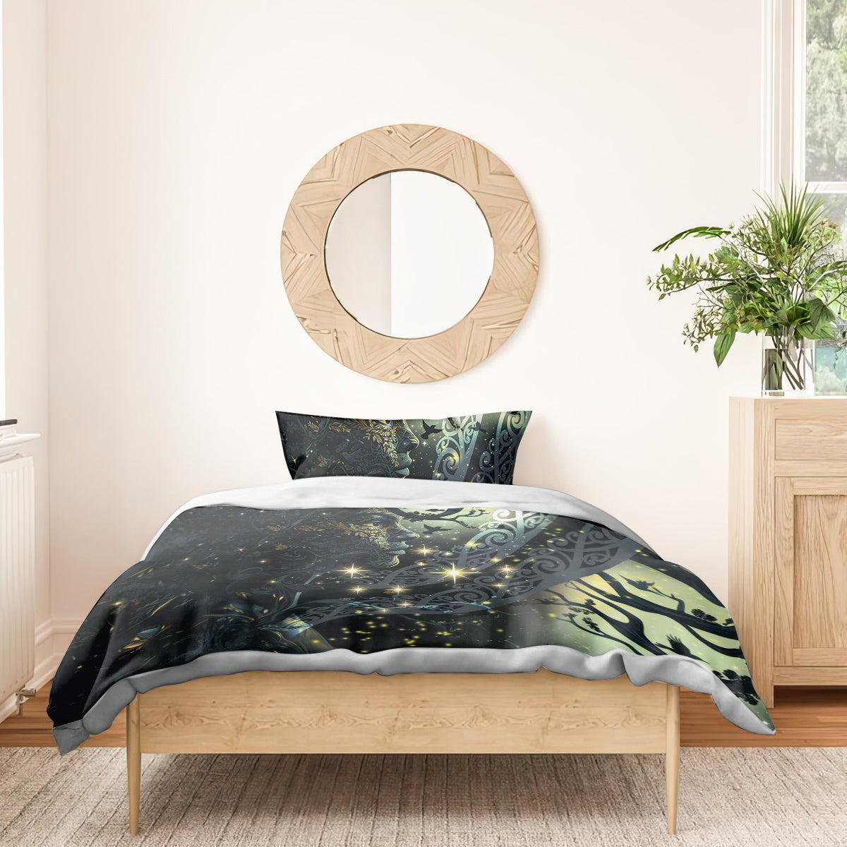New Zealand Matariki Tupuarangi Bedding Set Ngā Kai o te Rangi