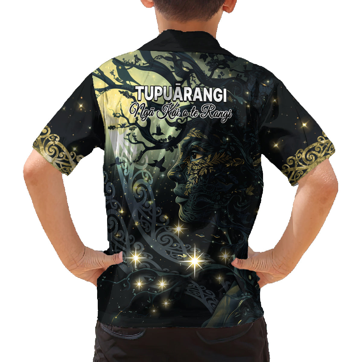 New Zealand Matariki Tupuarangi Family Matching Puletasi and Hawaiian Shirt Ng Kai o te Rangi LT9 - Polynesian Pride