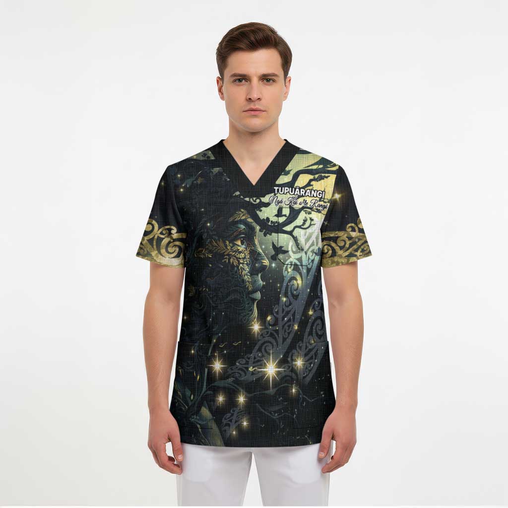 New Zealand Matariki Tupuarangi Scrub Top Ng Kai o te Rangi - Polynesian Pride