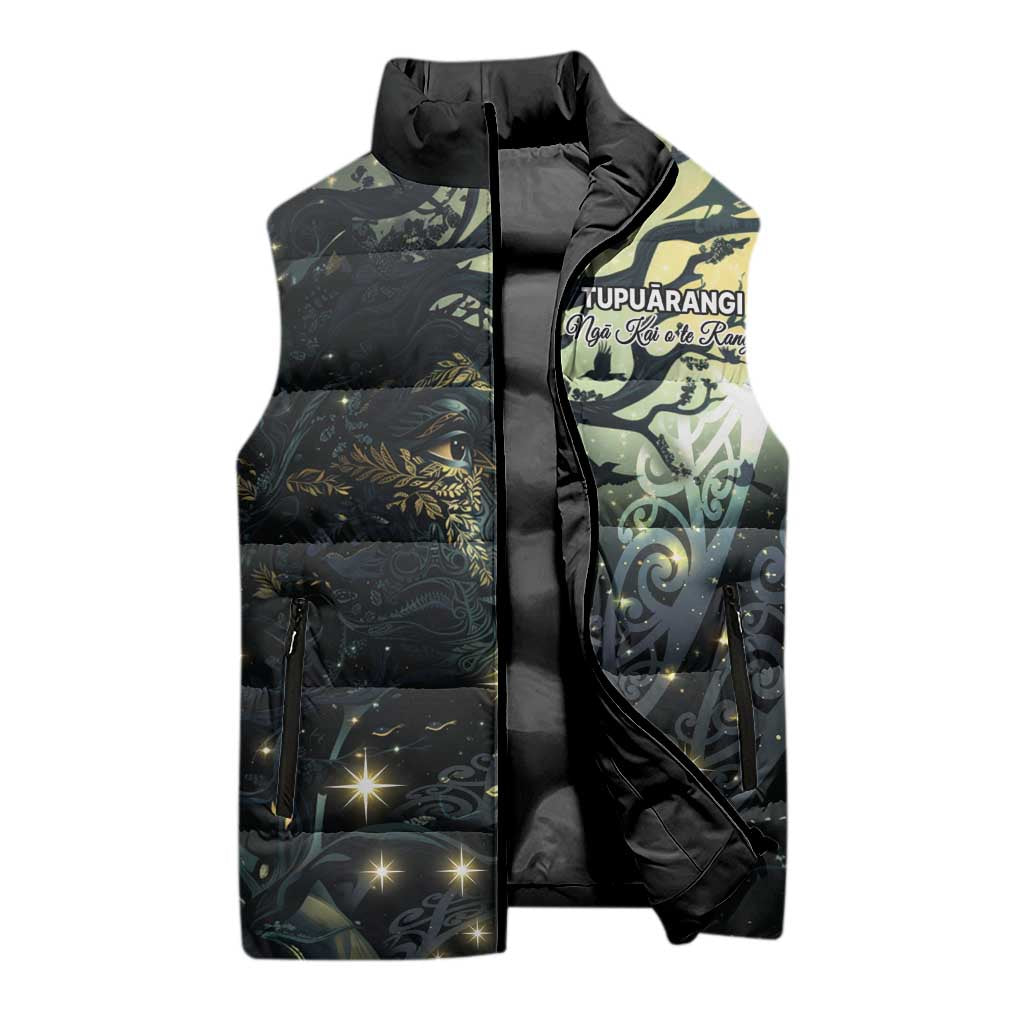 New Zealand Matariki Tupuarangi Sleeveless Puffer Jacket Ng Kai o te Rangi - Polynesian Pride