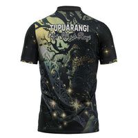 New Zealand Matariki Tupuarangi Zipper Polo Shirt Ng Kai o te Rangi - Polynesian Pride