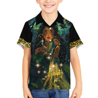 New Zealand Matariki Family Matching Puletasi and Hawaiian Shirt Rongo Mori Wellbeing and Good Luck LT9 Son's Shirt Art - Polynesian Pride
