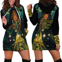 New Zealand Matariki Hoodie Dress Rongo Mori Wellbeing and Good Luck LT9 - Polynesian Pride