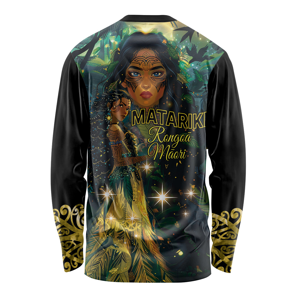 New Zealand Matariki Long Sleeve Shirt Rongoā Māori Wellbeing and Good Luck