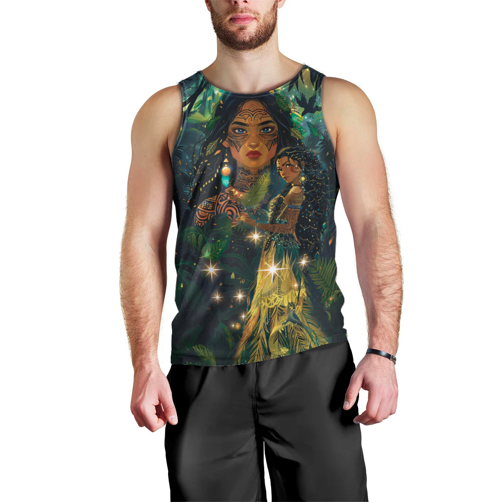 New Zealand Matariki Men Tank Top Rongoā Māori Wellbeing and Good Luck
