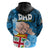 Dads Day Fiji Hoodie Dad Au Lomani Iko Polynesian Flowers Tribal LT9 - Polynesian Pride