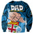 Dads Day Fiji Sweatshirt Dad Au Lomani Iko - Polynesian Flowers Tribal LT9 - Polynesian Pride