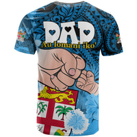 Dads Day Fiji T Shirt Dad Au Lomani Iko Polynesian Flowers Tribal LT9 - Polynesian Pride