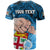 Custom Dads Day Fiji T Shirt Dad Au Lomani Iko Polynesian Flowers Tribal LT9 - Polynesian Pride