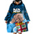 Personalised Dads Day Fiji Wearable Blanket Hoodie Dad Au Lomani Iko - Polynesian Flowers Tribal LT9 - Polynesian Pride