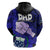 Dads Day Samoa Hoodie Dad Ou Te Alofa Ia Te Oe Tama Blue Polynesian Flowers Tribal LT9 - Polynesian Pride