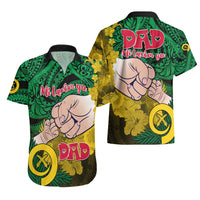 Dads Day Vanuatu Hawaiian Shirt Dad Mi lavem yu - Polynesian Flowers Tribal LT9 - Polynesian Pride
