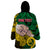 Personalised Dads Day Vanuatu Wearable Blanket Hoodie Dad Mi lavem yu - Polynesian Flowers Tribal LT9 - Polynesian Pride