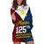 125th Independence Anniversary Philippines Hoodie Dress Polynesian Pilipinas Flag Style - Black LT9 Black - Polynesian Pride