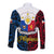 Polynesian Philippines Long Sleeve Button Shirt Pilipinas Flag Style for 125th Independence Anniversary Black LT9 - Polynesian Pride