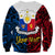 Personalised Polynesian Philippines Sweatshirt Pilipinas Flag Style for 125th Independence Anniversary Black LT9 - Polynesian Pride