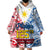 125th Independence Anniversary Philippines Wearable Blanket Hoodie Polynesian Pilipinas Flag Style - White LT9 - Polynesian Pride