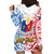 Personalised Polynesian Philippines Hoodie Dress Pilipinas Flag Style for 125th Independence Anniversary White LT9 - Polynesian Pride