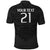 (Custom Text and Number) New Zealand Rugby Polo Shirt All Black Fern with Maori Tribal Pattern LT9 - Polynesian Pride