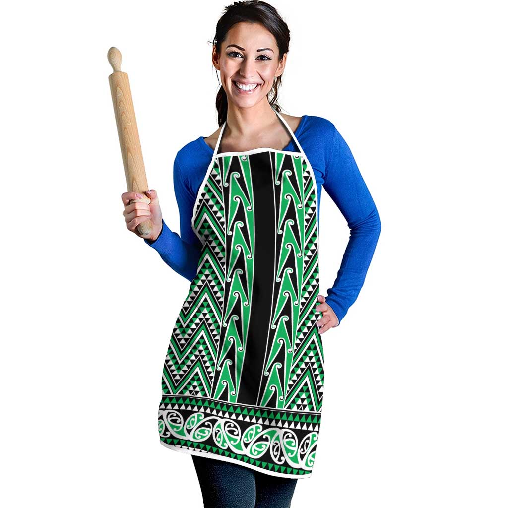 New Zealand Maori Niho Taniwha Apron Kakariki Mangopare and Puhoro Pattern - Polynesian Pride