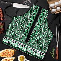 New Zealand Maori Niho Taniwha Apron Kakariki Mangopare and Puhoro Pattern - Polynesian Pride