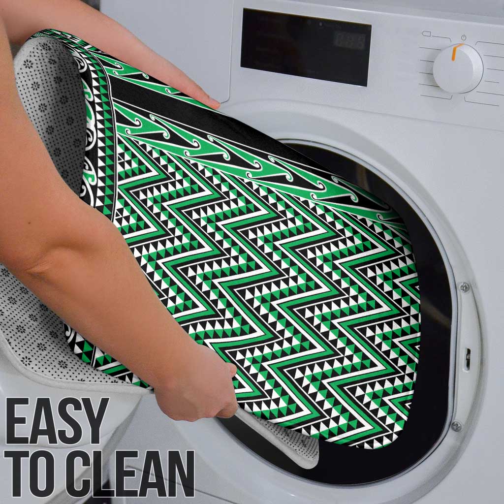 New Zealand Maori Niho Taniwha Bathroom Set Kakariki Mangopare and Puhoro Pattern - Polynesian Pride