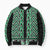 New Zealand Maori Niho Taniwha Bomber Puffer Jacket Kakariki Mangopare and Puhoro Pattern - Polynesian Pride