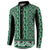 New Zealand Maori Niho Taniwha Button Sweatshirt Kakariki Mangopare and Puhoro Pattern