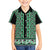 New Zealand Maori Niho Taniwha Family Matching Short Sleeve Bodycon Dress and Hawaiian Shirt Kakariki Mangopare and Puhoro Pattern