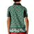 New Zealand Maori Niho Taniwha Kid Polo Shirt Kakariki Mangopare and Puhoro Pattern