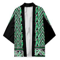 New Zealand Maori Niho Taniwha Kimono Kakariki Mangopare and Puhoro Pattern - Polynesian Pride