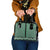 New Zealand Maori Niho Taniwha Shoulder Handbag Kakariki Mangopare and Puhoro Pattern