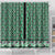 New Zealand Maori Niho Taniwha Shower Curtain Kakariki Mangopare and Puhoro Pattern