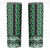 New Zealand Maori Niho Taniwha Skinny Tumbler Kakariki Mangopare and Puhoro Pattern