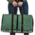 New Zealand Maori Niho Taniwha Travel Bag Kakariki Mangopare and Puhoro Pattern - Polynesian Pride