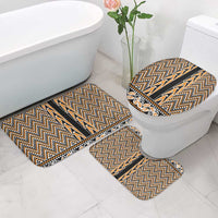 New Zealand Maori Niho Taniwha Bathroom Set Karaka Mangopare and Puhoro Pattern - Polynesian Pride