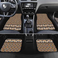 New Zealand Maori Niho Taniwha Car Mats Karaka Mangopare and Puhoro Pattern