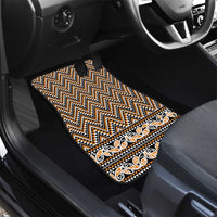 New Zealand Maori Niho Taniwha Car Mats Karaka Mangopare and Puhoro Pattern
