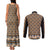 New Zealand Maori Niho Taniwha Couples Matching Tank Maxi Dress and Long Sleeve Button Shirt Karaka Mangopare and Puhoro Pattern
