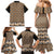 New Zealand Maori Niho Taniwha Family Matching Mermaid Dress and Hawaiian Shirt Karaka Mangopare and Puhoro Pattern