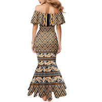 New Zealand Maori Niho Taniwha Family Matching Mermaid Dress and Hawaiian Shirt Karaka Mangopare and Puhoro Pattern LT9 - Polynesian Pride
