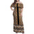 New Zealand Maori Niho Taniwha Family Matching Off Shoulder Maxi Dress and Hawaiian Shirt Karaka Mangopare and Puhoro Pattern