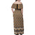 New Zealand Maori Niho Taniwha Family Matching Off Shoulder Maxi Dress and Hawaiian Shirt Karaka Mangopare and Puhoro Pattern